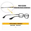 2 Pairs Ear Socks Replacement Temple Sleeves for Ray-Ban RB6336 RB6337 Sunglasses Frame, Silicone Soft Black Ear Tips view 4