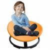 25" W Sensory Spinning Chair for Autistic Kids with Non-slip Feet, Kids Sensory Swivel Chair with Ball Bearings for Vestibular Training, ADHD Sensory Toy with Thickened Edges for Playroom Home,Orange view 1