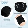 Machify Black Terry Cloth Wristbands, 72 Pcs, 3.1 X 2 in Sports Sweatbands for Basketball, Workout, Gym, Athletic Wrist Support view 4