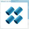 YHOMU Blue Sports Band, 4 Pcs, Sweat Absorbent, for Runners, Cyclists and Gym-Goers, Comfortable Polyester view 2