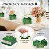 EQOREIIN Small Gift Bags, 100 Pack 4.5x1.8x3.9 Inches Mini Thank You Bags Green Kraft Paper Gift Bag with Bow Ribbon, Small Candy Bags Bulk for Party Favors Birthday Wedding Baby Shower (Green) view 4