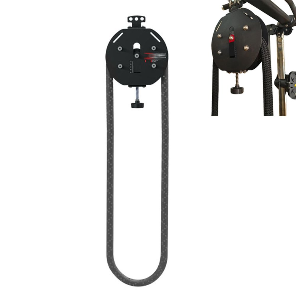 Portable Endless Rope Trainer, Adjustable Cable Pulley System for Home Gym, Nylon Rope for Grip, Arms, Back and Body Coordination Exercises, Red