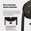 Portable Endless Rope Trainer, Adjustable Cable Pulley System for Home Gym, Nylon Rope for Grip, Arms, Back and Body Coordination Exercises, Red view 4