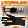 Dog Hair Removal Products Cat & Dog Shampoo Gloves with 3000 Soft Bristles, 2-in-1 Dog Bath Gloves 11.6", Durable Silicone, Saves Shampoo | Massage, Grooming & Clean Wet or Dry, Every Breed (Black) view 2