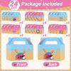 12 Pcs Ice Cream Drip Baseball Birthday Party Supplies Baseball Ice Cream Drip Party Treat Boxes Sport Theme Gift Box Summer Decorations for Team Gift Sport Birthday Baby Shower Parties Favors view 2