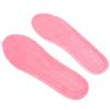HOMSFOU Winter Warm Insoles for Women, Thick Fleece Shoe Inserts with Self-Heating Soft Cushion, Removable Pink Size 35-36 for Boots and Slippers view 1