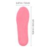 HOMSFOU Winter Warm Insoles for Women, Thick Fleece Shoe Inserts with Self-Heating Soft Cushion, Removable Pink Size 35-36 for Boots and Slippers view 2