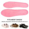 HOMSFOU Winter Warm Insoles for Women, Thick Fleece Shoe Inserts with Self-Heating Soft Cushion, Removable Pink Size 35-36 for Boots and Slippers view 4