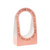 10Pcs Cardboard Flower Box with Handle Floral Gift Boxes with Handles Portable Bouquet Packaging for Florist (Light Pink) view 1