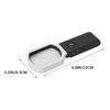 DIYEAH 10x Folding Magnifying Glass with LED Light, Lightweight Handheld Reading Magnifier for Inspection and Repair, Rechargeable Desktop Magnifier for Seniors and Hobbyists view 2