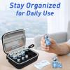 3/5/10ML Peptide Case 15-Slot Peptide Organizer with Mesh Pocket, Fits 3ml 5ml and 10ml Vials Bottles, Peptide Storage Case for Fridge (Bag Only) view 3