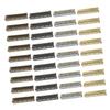 HEALEEP 120pcs Metal Shoelace Tips and Lace Ends Replacement Cord Ends for DIY Shoelace Repair, Bullet Aglet Caps for Shoes, Hoodies, Pants, Universal Shoe String Accessories view 1