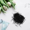 COLLBATH Crimped Shredded Paper 2pcs 100g Each Black Crinkle Cut Raffia Grass Cushion Paper for Boxes Basket Filling Birthday Wedding Holiday Wrapping view 4