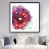 Begin Home Decor C1FM3636U7JEMI 36 x 36 in. Blossoming Orchid with Wavy Petals - Framed Botanical Print view 1