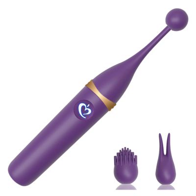 Women's Handheld Full-Body Massager - Precise Point Massage with Multiple Interchangeable Heads to Promote Blood Circulation(Type 2-Purple)