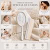 Custom Birth Flower Silver Baby Brush Set Newborn Keepsake Gift view 2