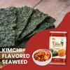 Kimchi Seasoned Roasted Seaweed Snack 12 Count, Double Roasted with Kimchi Flavor Oil for Even Taste, Extra Crispy, Korean Spicy Seaweed view 4
