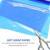 FUNOMOCYA Colored Cellophane Wrap Paper Roll 40cm Wide Blue Packing Film for Flower Bouquet Wrapping Craft Supplies view 4