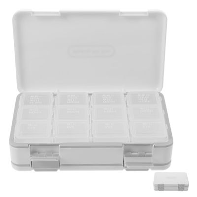 ARTIBETTER 7-Day Large Capacity Pill Organizer Box with Dual-Layer Sealed Compartments, Portable Weekly Medication Dispenser for Morning, Noon, and Night Doses, Travel-Friendly Medicine