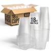 Party Solids 18 Oz Clear Plastic Cups For Party Supplies 600 Pack | Clear Large Plastic Cups Bulk | Disposable Drinkware For Parties, Events & Everyday view 1