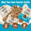 Cooper Street Snacks It's Just a Cookie - Thin & Crispy Butter Cookies, Nut, Soy & Seed Oil Free, School Safe For Kids Or Lunchbox For Adults - Chocolate Chip - 12 Pack (1.25oz) view 2