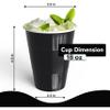 Party Solids 18 Oz Black Plastic Cups For Party Supplies 600 Pack | Black Large Plastic Cups Bulk | Disposable Drinkware For Parties, Events & Everyday view 3