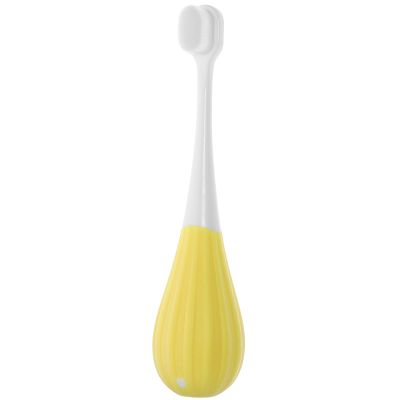 UPKOCH Soft Bristles Toothbrush for 2-5 Years, Fine Bristle Manual Toothbrush with Cute Yellow Handle, Suitable for Daily Oral Care