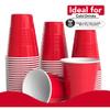 Party Solids 18 Oz Red Plastic Cups For Party Supplies 600 Pack | Red Large Plastic Cups Bulk | Disposable Drinkware For Parties, Events & Everyday view 4