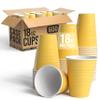 Party Solids 18 Oz Yellow Plastic Cups For Party Supplies 600 Pack | Yellow Large Plastic Cups Bulk | Disposable Drinkware For Parties, Events & Everyday view 1