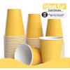 Party Solids 18 Oz Yellow Plastic Cups For Party Supplies 600 Pack | Yellow Large Plastic Cups Bulk | Disposable Drinkware For Parties, Events & Everyday view 4