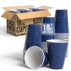 Party Solids 18 Oz Navy Plastic Cups For Party Supplies 600 Pack | Navy Large Plastic Cups Bulk | Disposable Drinkware For Parties, Events & Everyday view 1