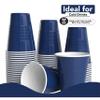 Party Solids 18 Oz Navy Plastic Cups For Party Supplies 600 Pack | Navy Large Plastic Cups Bulk | Disposable Drinkware For Parties, Events & Everyday view 4