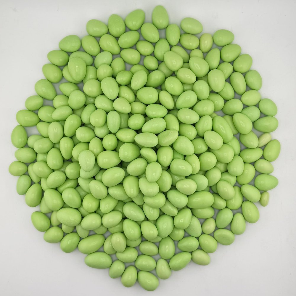 Smarty Stop Jordan Almonds Candy Pastel Candy-Coated Almonds, Edible Confectionery Snack (Light Green, 2 Pound (Pack of 1))