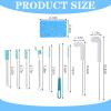 10PCS Ice Machine Cleaner Brush Sets, Small Cleaning Brush, Cleaning Brushes Small Spaces, Scouring Pads, Nylon Brushes, Sponge Brush, for Confined Spaces, Straws, and The Interior of Ice Makers. view 2
