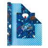 WERNNSAI Fathers Day Wrapping Paper - 1 Roll 17 x 33 ft Happy Fathers Day Wrapping Paper Roll for Men Dad Father Grandpa Blue Gift Wrap Paper for Birthday Father's Day Party view 1