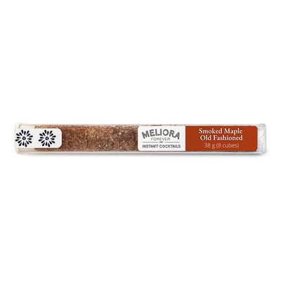 Meliora Forever Smoked Maple & Fig Old Fashioned Instant Cocktail Cubes, 8-Pack, Demerara Sugar with 18.21 Havana & Hide Bitters, Just Add Whiskey/Bourbon/Rye/Brandy