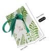 TEHAUX 20pcs Teal Leaf Paper Candy Packing Boxes Wedding Favor Bags Portable Sweets Holders Handmade Baking Treat Bags for Wedding Party Packaging view 2