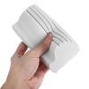 SHINEOFI 2pcs High-Density Kitchen Cleaning Sponges with Handle, Gray Absorbent Dish Scrubbers for Car Washing, Window Groove and Baseboard Dusting, Sturdy Multi-use Household Cleaning Pads view 3