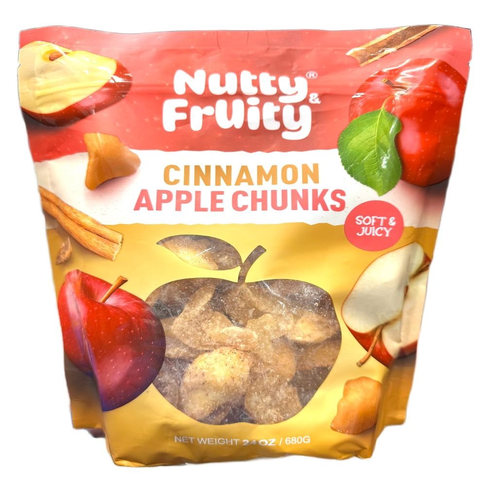 Nutty and Fruity Cinnamon Apple Chunk, Soft & Chewy 14oz (Pack of 1)