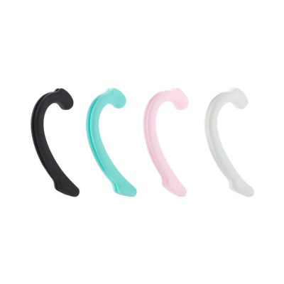 Face Mask Holder 20 Pcs Mask Silicone Ear Hook, Anti-Pinch Spiral(Black)