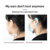 Face Mask Holder 20 Pcs Mask Silicone Ear Hook, Anti-Pinch Spiral(Black) view 3