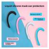 Face Mask Holder 20 Pcs Mask Silicone Ear Hook, Anti-Pinch Spiral(Black) view 4
