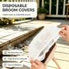 50 Pcs Disposable Broom Covers Pet Hair Removal Broom Cloth Cover Caps Sweeping Fur Remover Tool Fit Carpets Hard Floor view 4