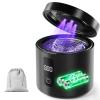 Ultrasonic Retainer Cleaner, 48kHz Rechargeable Dental Cleaning Pod for Denture Invisalign Braces Jewelry - Black view 1