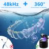Ultrasonic Retainer Cleaner, 48kHz Rechargeable Dental Cleaning Pod for Denture Invisalign Braces Jewelry - Black view 2