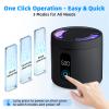 Ultrasonic Retainer Cleaner, 48kHz Rechargeable Dental Cleaning Pod for Denture Invisalign Braces Jewelry - Black view 4