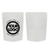200PCS Custom Logo Kraft Sample Mylar Pouch,Heat Sealed Packaging Bag,Smell-proof Storage Bag for Food (White, 8 * 12CM/3.2"*4.7"-200PCS-One Color One Side Print) view 1