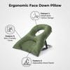 JIADEXIN Face Down Pillow Adjustable Stomach Sleeping Pillow for Recovery After Eye Surgery BBL,Green view 3
