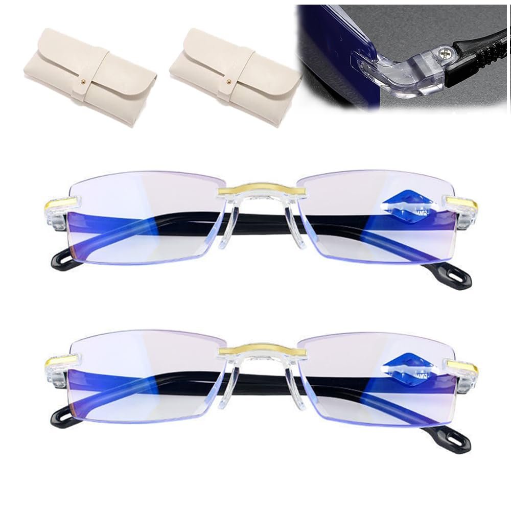 2026 New Auto Focus Glasses Self Adjusting, Intelligent Dual Focus Glasses, Precision Vision Aid Tool, For Women Men (2pcs,350)