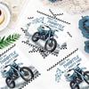 Greencian 50Pcs Dirt Bike Party Paper Napkins 6.5 x 6.5 inch 2 Ply view 3